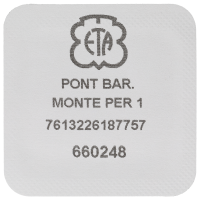 Federhausbrücke, montiert, Fläche perliert 1.5 mm CLD FIN