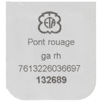 Räderwerkbrücke, rhodiniert