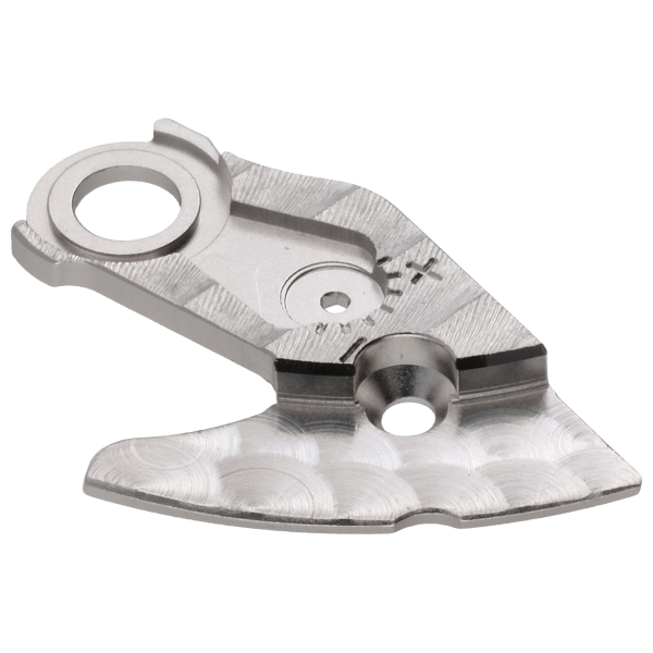 Unruhbrücke rhodiniert Kantenbruch diamantiert Gerade Genfer Rippe 1,75 mm perliert 2.5 mm