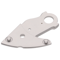 Unruhbr&uuml;cke rhodiniert Kantenbruch diamantiert Gerade Genfer Rippe 1,75 mm perliert 2.5 mm