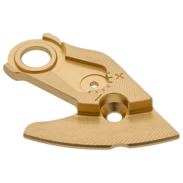 Unruhbrücke vergoldet Fläche spiralig Absatz spiralig