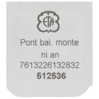 Unruhbrücke montiert vernickelt Kantenbruch diamantiert Fläche spiralig Absatz spiralig