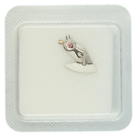 Unruhbrücke montiert vernickelt Fläche spiralig Absatz spiralig