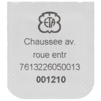 Minutenrohr mit Antriebsrad H3 (h=2,40 mm)