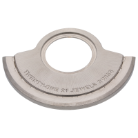 Schwungmasse vernickelt Fl&auml;che spiralig flaches decor spiralig 21 Steine