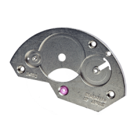 Federhausbr&uuml;cke vernickelt 17 Steine