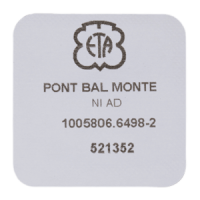 Unruhbr&uuml;cke montiert vernickelt Schliff gerade Striche