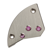 R&auml;derwerkbr&uuml;cke vernickelt Schliff gerade Striche