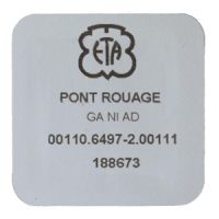 R&auml;derwerkbr&uuml;cke vernickelt Schliff gerade Striche