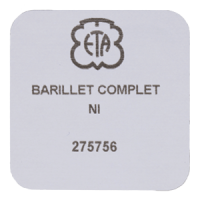 Federhaus vollst&auml;ndig, vernickelt