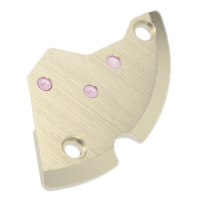 R&auml;derwerkbr&uuml;cke, vernickelt Schliff gerade Striche