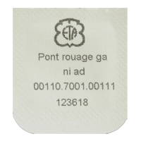 R&auml;derwerkbr&uuml;cke, vernickelt Schliff gerade Striche