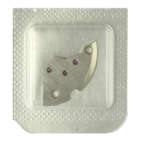 Räderwerkbrücke, vernickelt Schliff gerade Striche