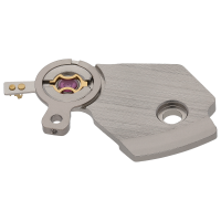 Unruhbr&uuml;cke montiert, vernickelt Schliff gerade Striche