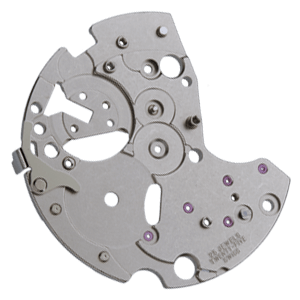 Federhausbrücke, vernickelt 25 Steine