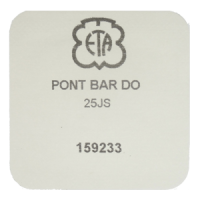 Federhausbr&uuml;cke, vergoldet 25 Steine