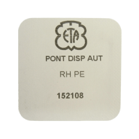 Br&uuml;cke f&uuml;r Automatik rhodiniert perliert 3,00 mm