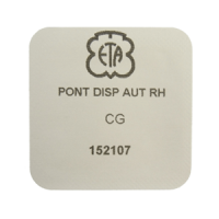 Br&uuml;cke f&uuml;r Automatik rhodiniert Genfer Rippe 2 mm