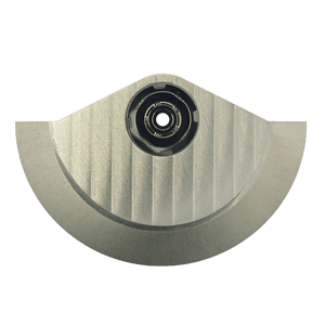 Schwungmasse rhodiniert Gerade Genfer Rippe, inkl. Rotorlager