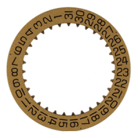 Datumanzeiger 3H Vergoldet / Schwarz