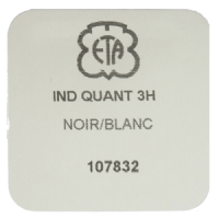 Datumanzeiger 3H Schwarz / Weiss