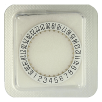 Datumanzeiger 6H Weiss / Schwarz