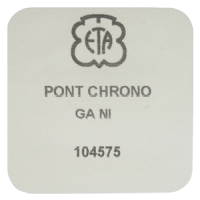 Chrono-Br&uuml;cke, vernickelt