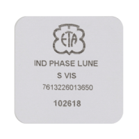 Mondphasenanzeiger ohne Gesicht Vergoldet Gelb/Blau