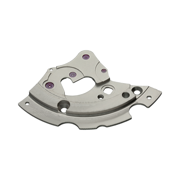 Räderwerkbrücke, rhodiniert