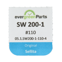 Räderwerkbrücke, rhodiniert