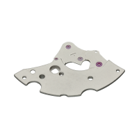 R&auml;derwerkbr&uuml;cke, rhodiniert, perliert