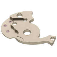 Sekundenrad-Br&uuml;cke, vernickelt