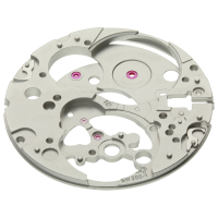 Werkplatte, rhodiniert, offene Unruh