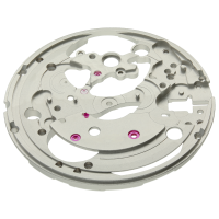 Werkplatte, rhodiniert, offene Unruh