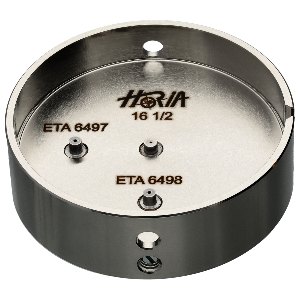 Werkhalter Kal. 16 1/2 ETA 6498 / 6497 mit 3 einstellbaren Schrauben (Ref. PO MVT ETA 6498-6497)