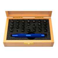 Schl&uuml;ssel f&uuml;r R&ouml;hre, Dr&uuml;cker oder Korrektoren inkl. Halter in Holzbox (Ref. CL 10)