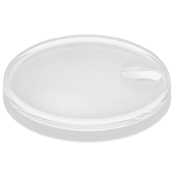 Plastik Glas - mit Lupe (Ø 21,50) *alternativ*