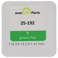 Saphirglas (Ø 19,9 / Dichtung H=1,90 mm) ohne Lupe *alternativ*