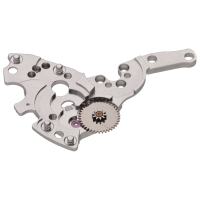 Br&uuml;cke f&uuml;r Automatik, rhodiniert perliert 2.5 mm Absatz spiralig