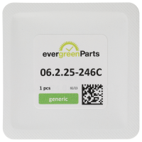 Saphirglas (Ø 25,3 / H 1,60 / Dichtung H=2,50 mm) mit Lupe *alternativ*