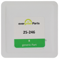 Saphirglas (Ø 25,3 / H 1,60 / Dichtung H=2,00 mm) ohne Lupe *alternativ*
