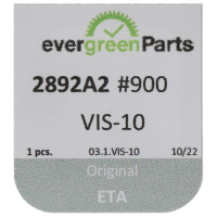 Schraube für Winkelhebelraste (Poliert, Weiß, Flach, 2892) [900]