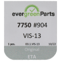 Schraube für Unruhbrücke (Poliert, Blau, Rund, 7750) [904]