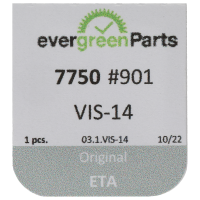 Schraube für Nocken für Chronograph (Poliert, Weiß, Flach, 7750) [901]