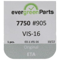 Schraube für Halteplatte für Datumraste (Poliert, Weiß, Flach, 7750) [905]