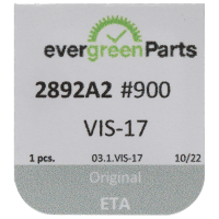 Schraube für Winkelhebelraste (Poliert, Weiß, Flach, 2892) [900]