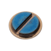 Schraube f&uuml;r Schwungmasse (Poliert, Blau, Rund, 2824) [906]