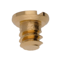 Schraube f&uuml;r Unruhbr&uuml;cke (Poliert, Gelb, Flach, 2824) [901]