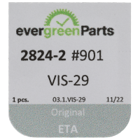 Schraube für Unruhbrücke (Poliert, Gelb, Flach, 2824) [901]