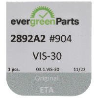 Schraube für Zusatzhalteplättchen für Anzeige (Poliert, Blau, Flach, 2892) [904]